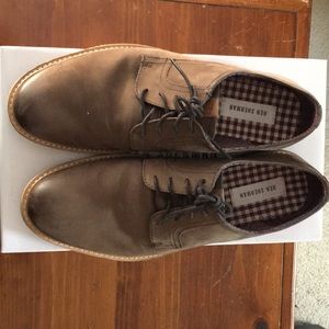ben sherman brent plain toe leather derby